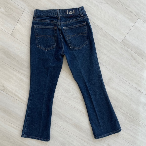 lei Denim - Vintage y2k lei flare jeans dark high rise 3